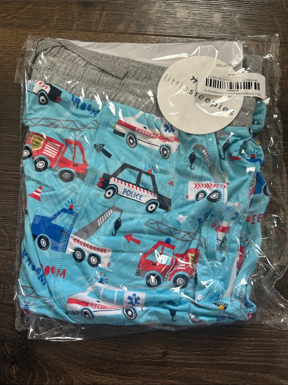 To The Rescue Men’s Pajama Shorts XXL - Little Sleepies